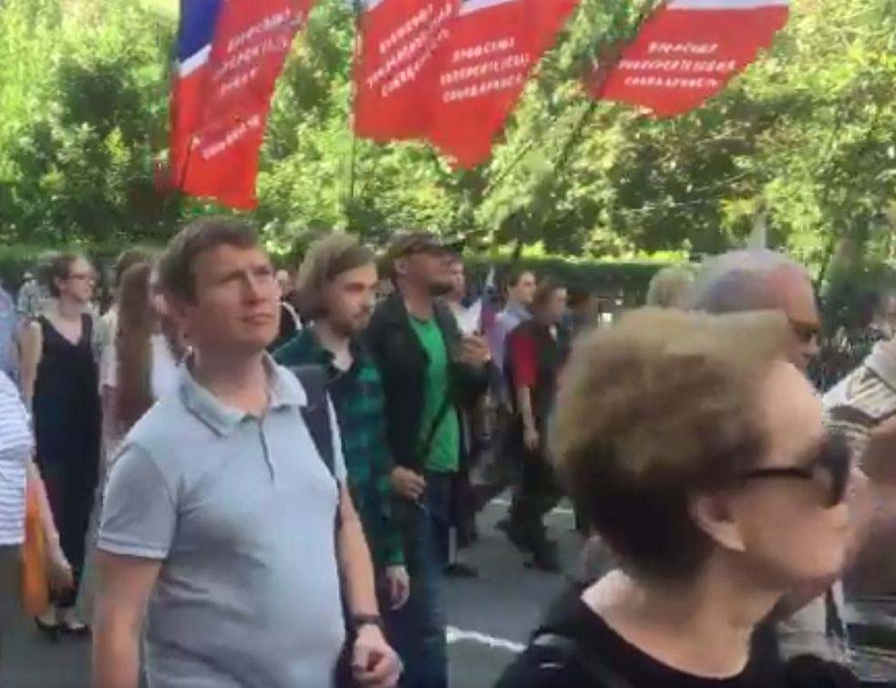 Moskva, demonstracije, TVIT